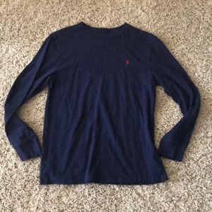 Long sleeve Polo Shirt Navy SZ Boys L